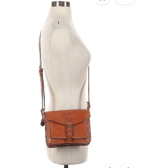 Vintage Dooney&Bourke Italy collation Brown Leather Crossbody Bag made in italy - Picture 13 of 15